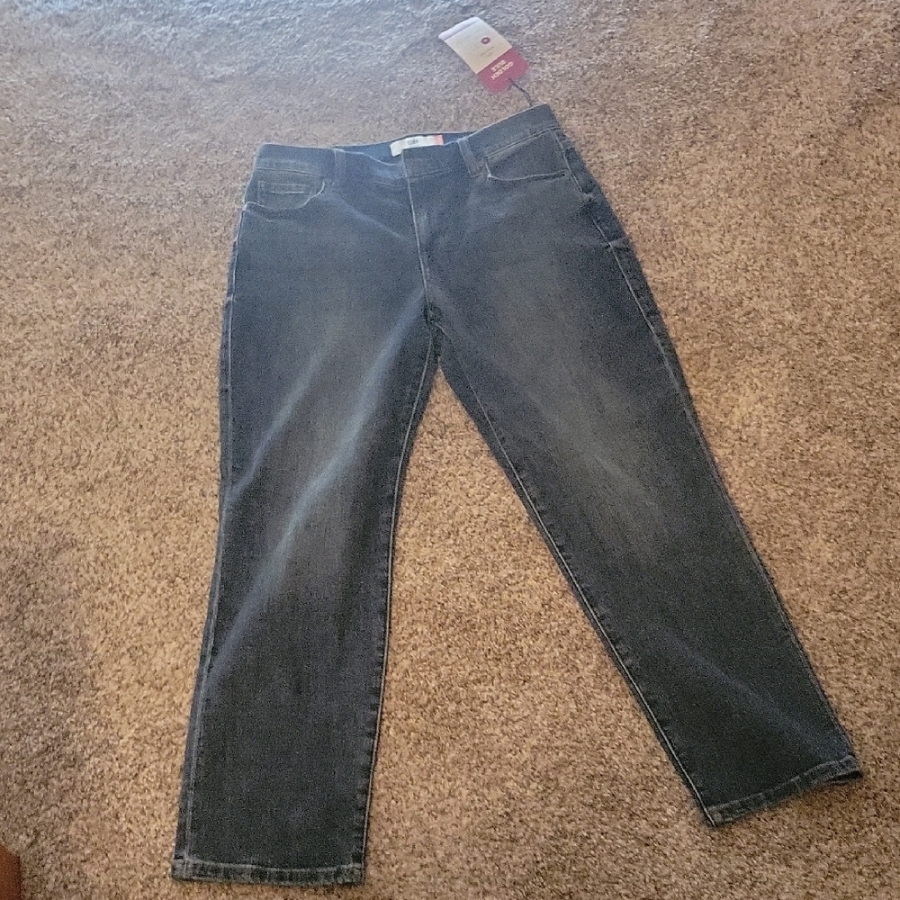 CAbi Dark Blue Straight Leg Jeans